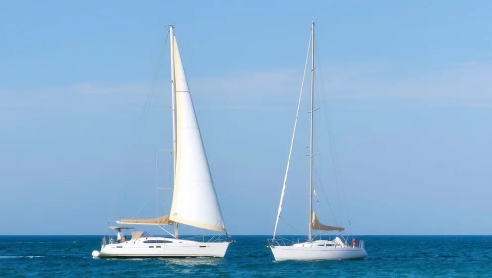 Lång rigg på båt för kort rigg