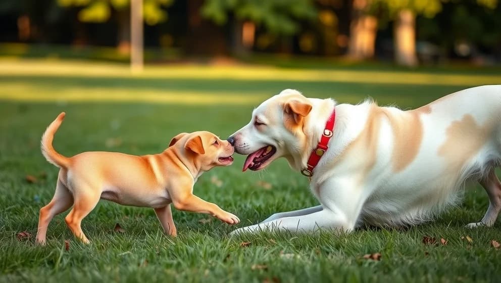 När kan en valp träffa andra hundar