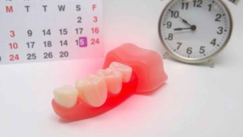 Ont i tand en månad efter lagning