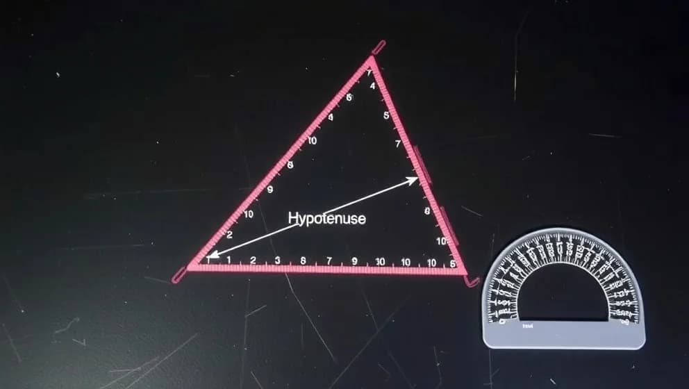 Räkna ut kateter med hypotenusan och vinkel
